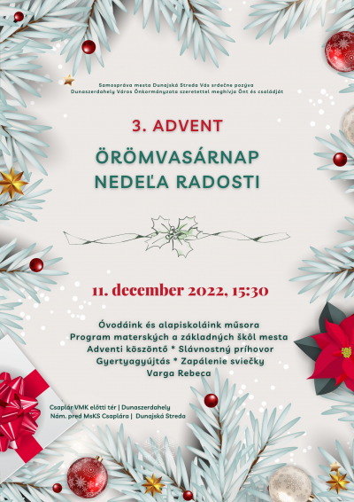 Gyújtsuk meg együtt az adventi gyertyákat! - 3. adventi vasárnap