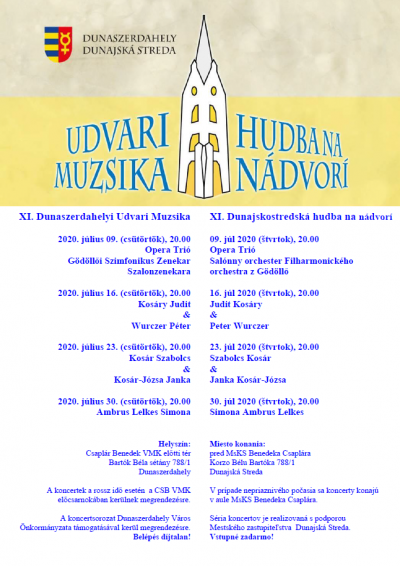 Hudba na nádvorí: koncerty už pred kultúrnym domom Hudba na nádvorí: koncerty už pred kultúrnym domom