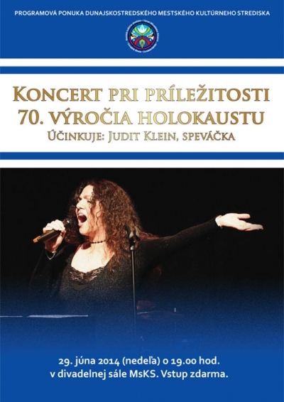 Koncert pri príležitosti 70. výročia holokaustu