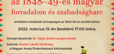 Március 15-én az 1848/49-es forradalomra és szabadságharcra emlékezik Dunaszerdahely