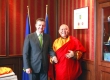 Návšteva Majstra Tanpai Rinpocheho na Radnici v Dunajskej Strede 15. júna 2015